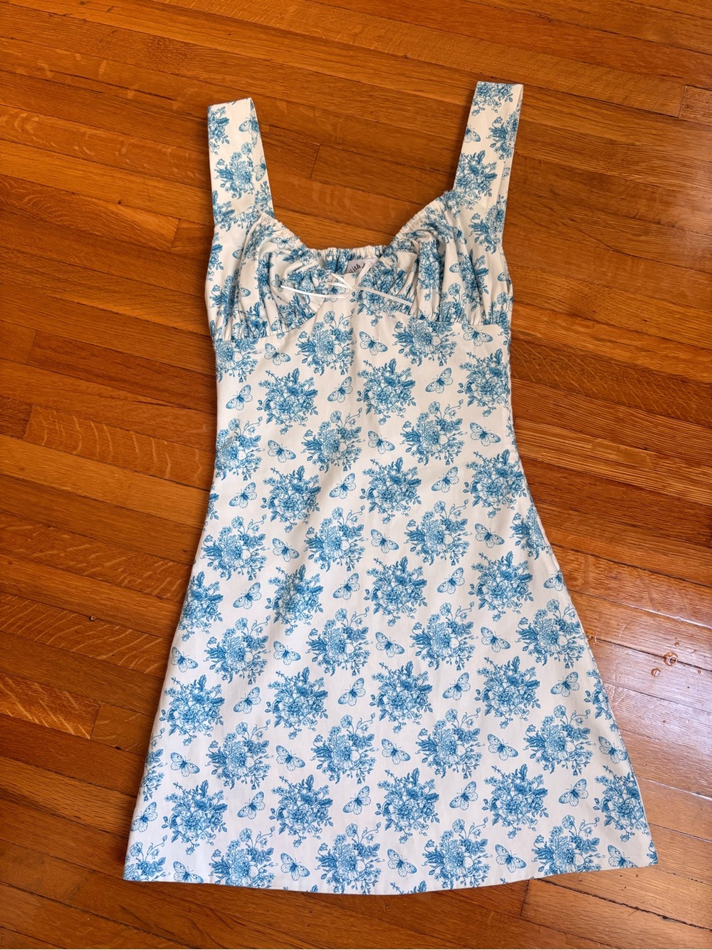 With Jean Blue Floral Mini Dress